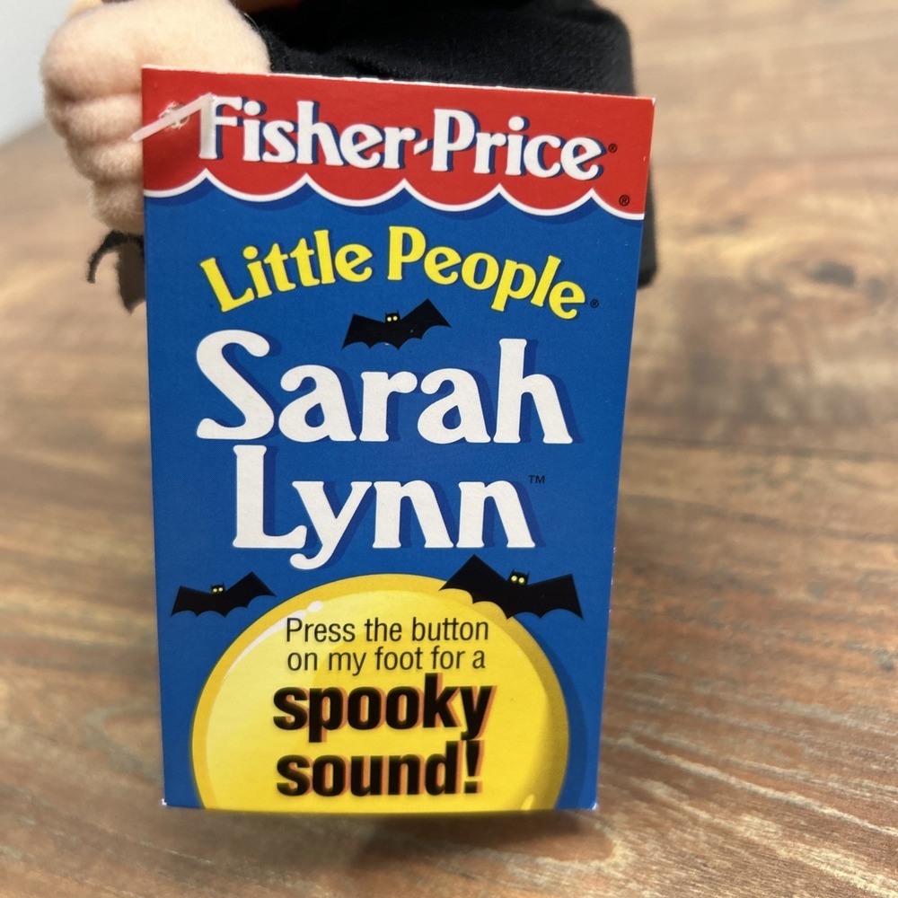 Fisher Price Little People Halloween Witch Sarah Lynn Spooky Sounds Doll New VTG - Picture 2 of 15